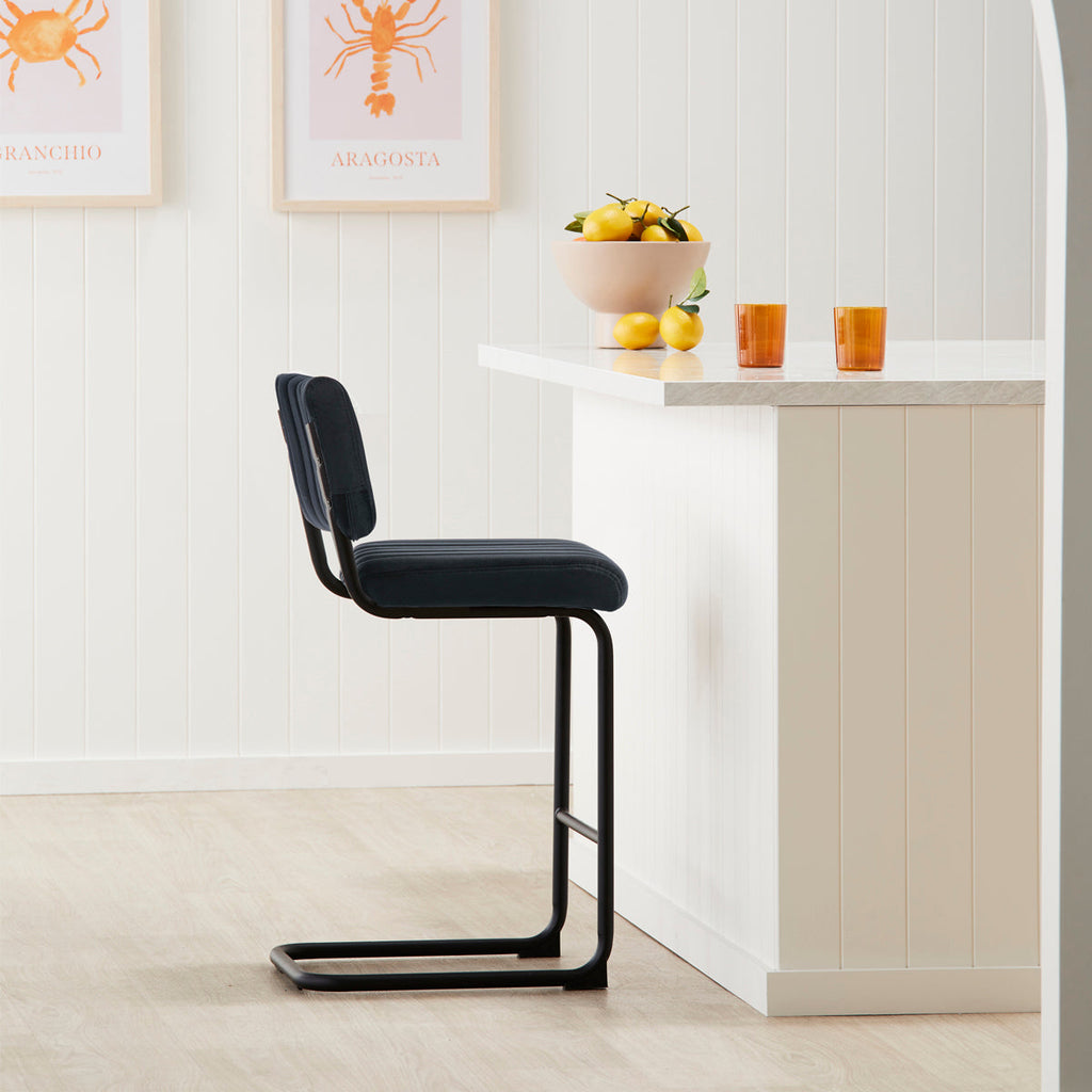 Blake Velvet Bar Stool