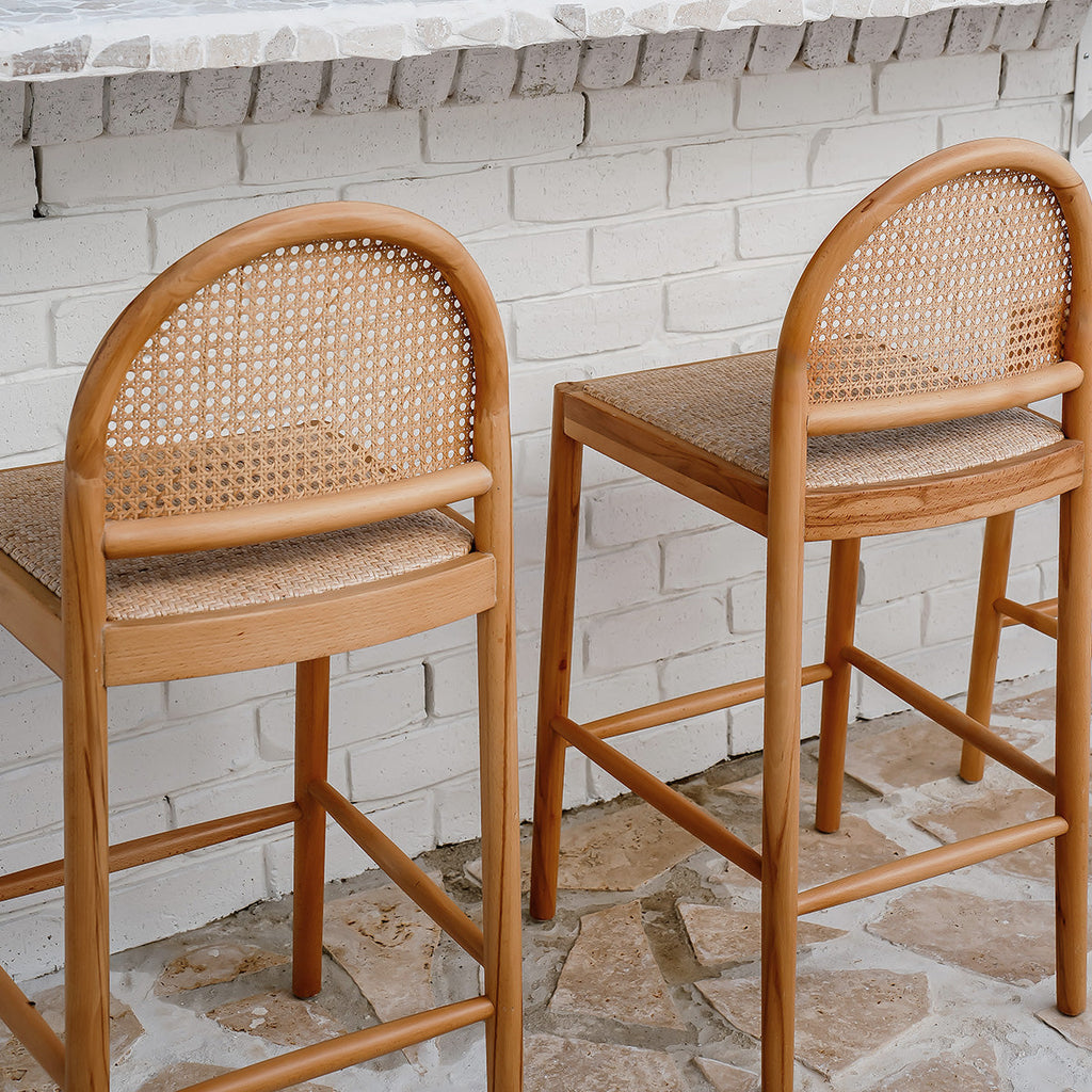 Capri Rattan Arch Bar Stool