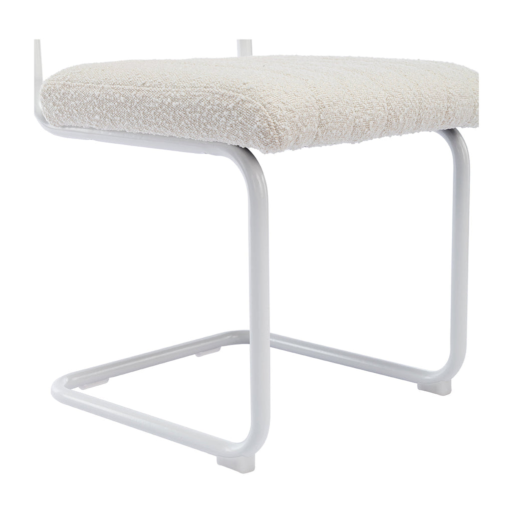 Blake Rattan Boucle Dining Chair