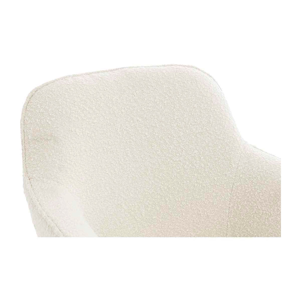 Levi Swivel Boucle Dining Arm Chair