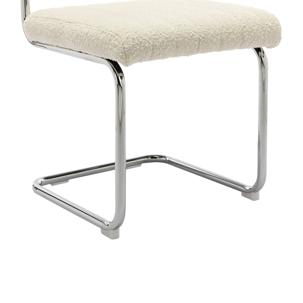 Blake Rattan Boucle Dining Chair