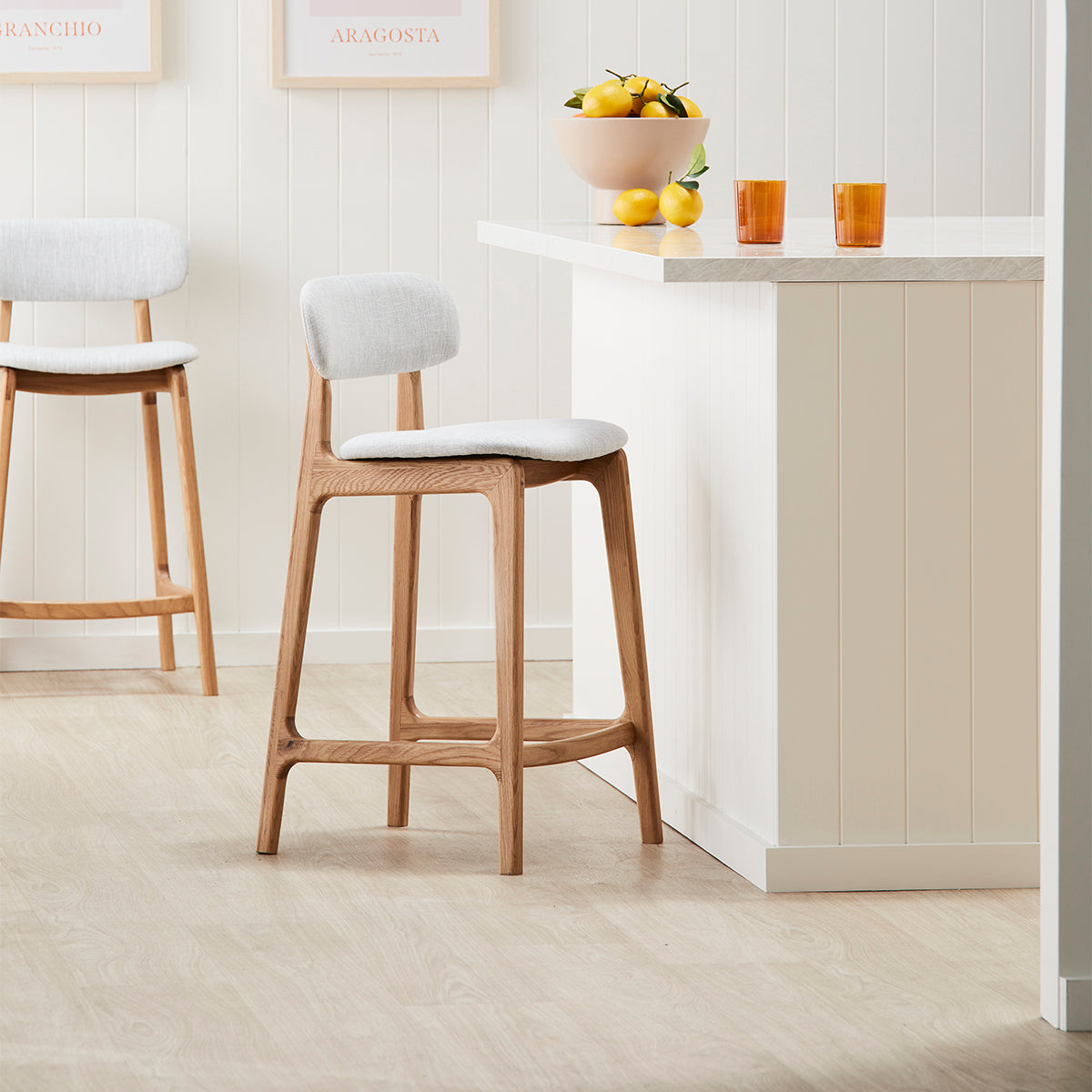 Alaska Fabric Bar Stool