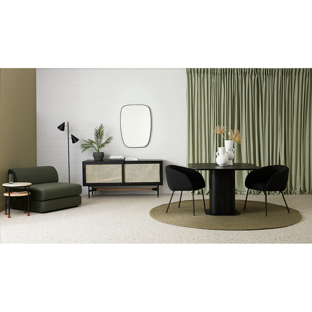 Avalon Boucle Dining Arm Chair