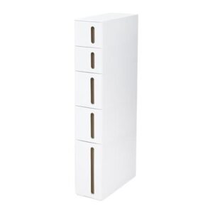 ตู้ลิ้นชักแคบ 5 ชั้น STACKO SEMAI 18x45.5x105 ซม. สีขาว