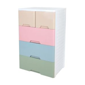 ตู้ลิ้นชัก 4 ชั้นทึบ STACKO NEAT 65x46x105 ซม. PASTEL